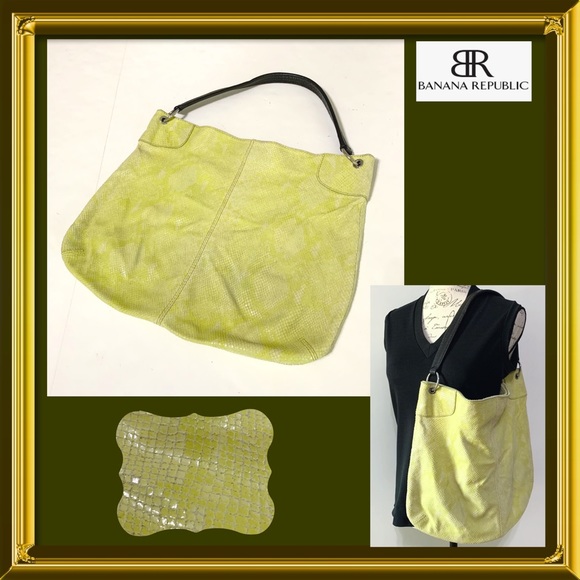 Banana Republic Handbags - BR Leather Shopper Hobo Bag
